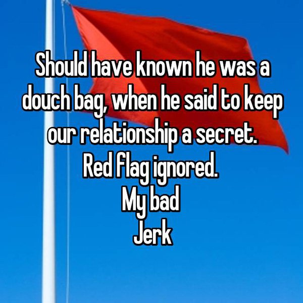 Red flag warning in relationships