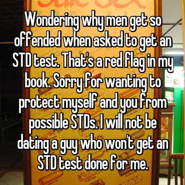 relationship red flags std test