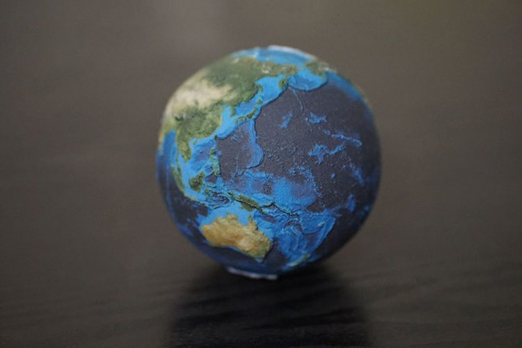 3d-planet-models-earth globe with detail
