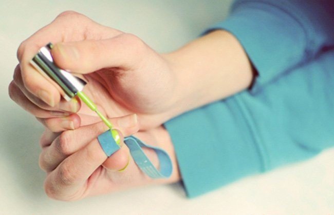 alternative uses rubber band manicure