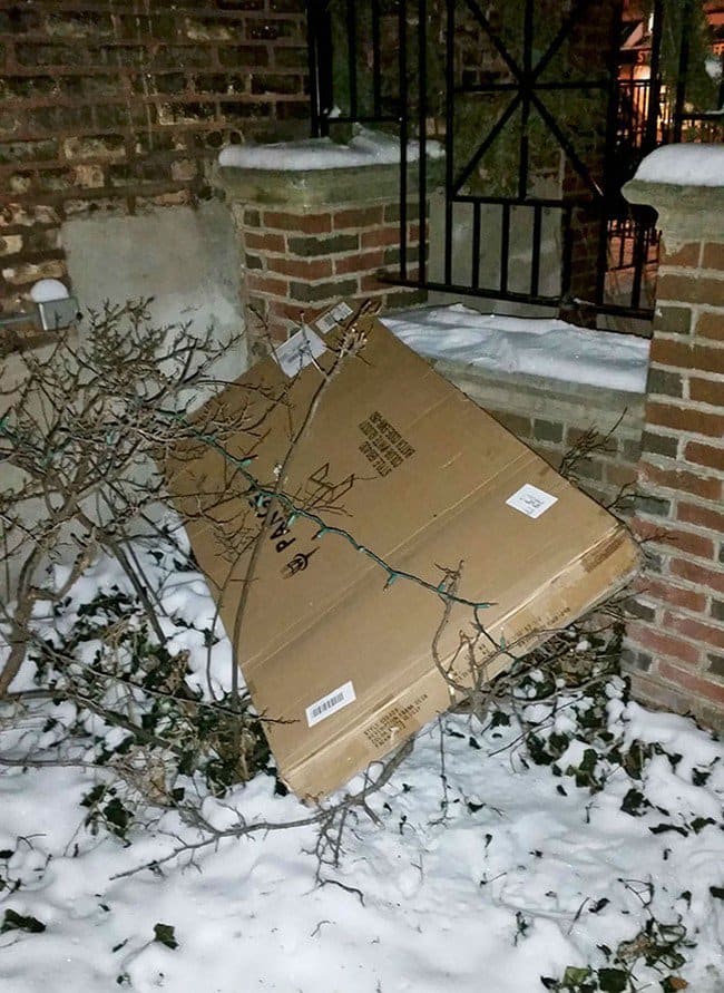 box discarded