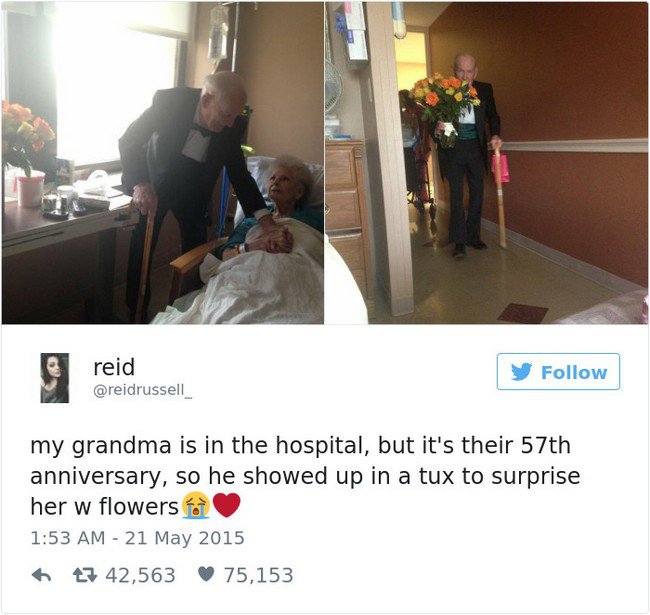 charming love stories grandpa tux hospital