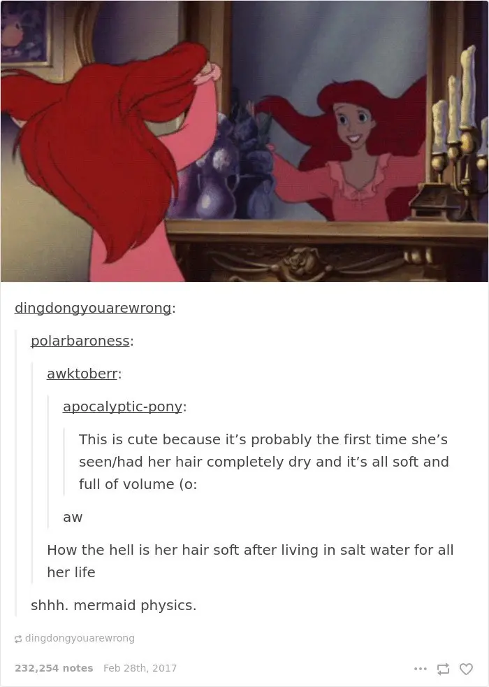 disney-tumblr-posts ariels hair