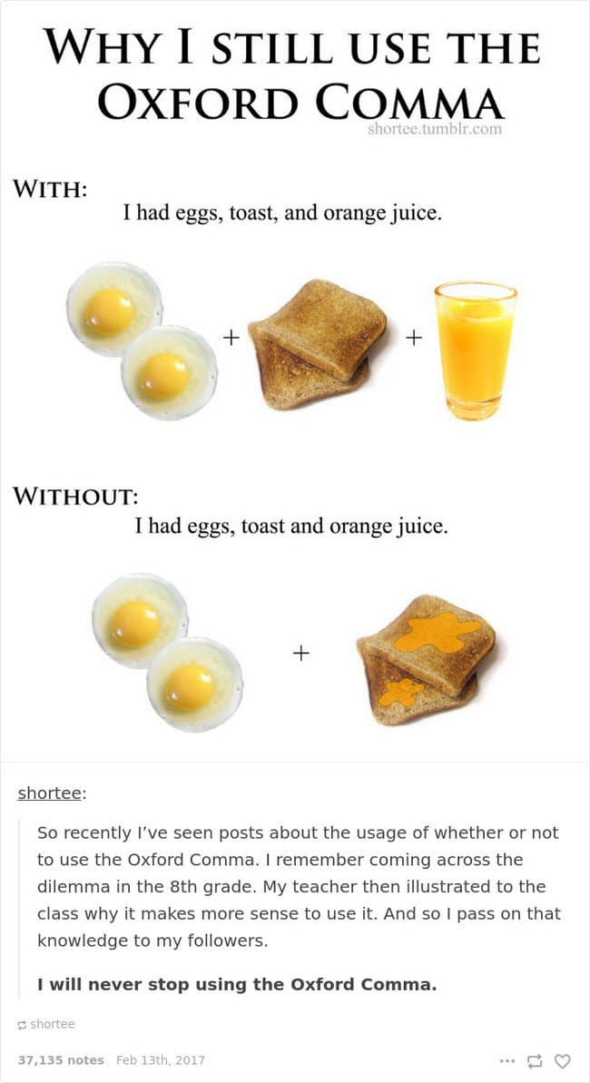 english language jokes oxford comma