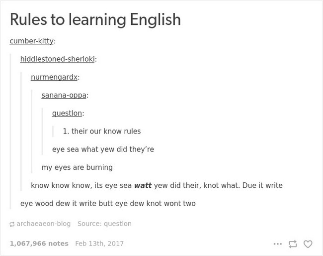 english language jokes rules