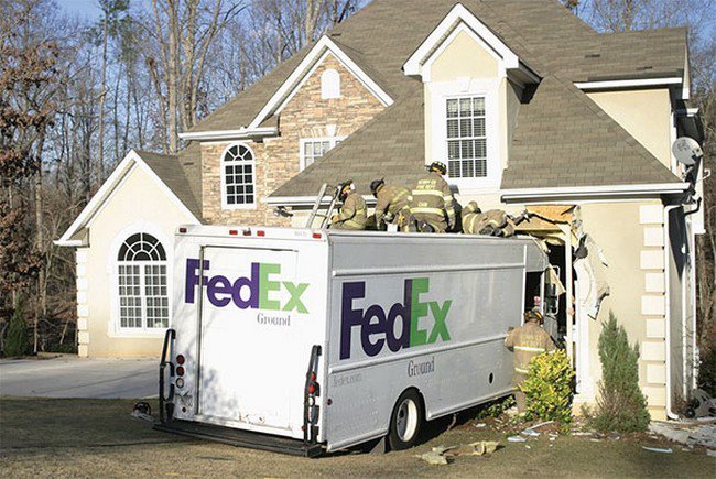 fed ex truck house