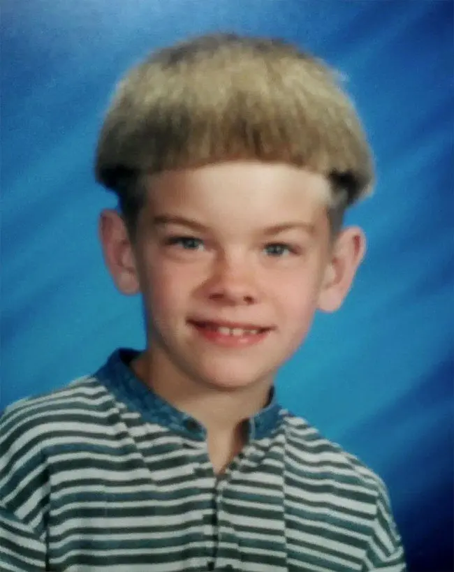 funny 80s 90s hairstyles mushroom boy
