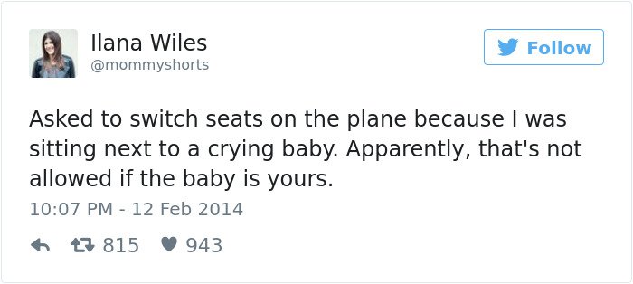 funny-things on plane switch seats crying baby