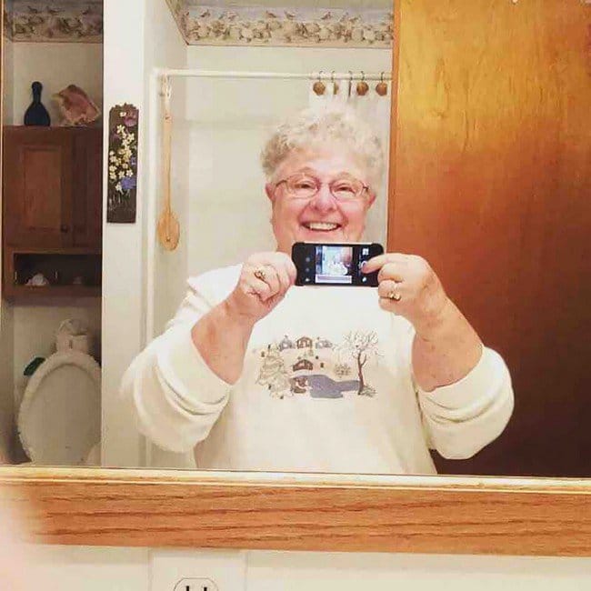 grandma selfie