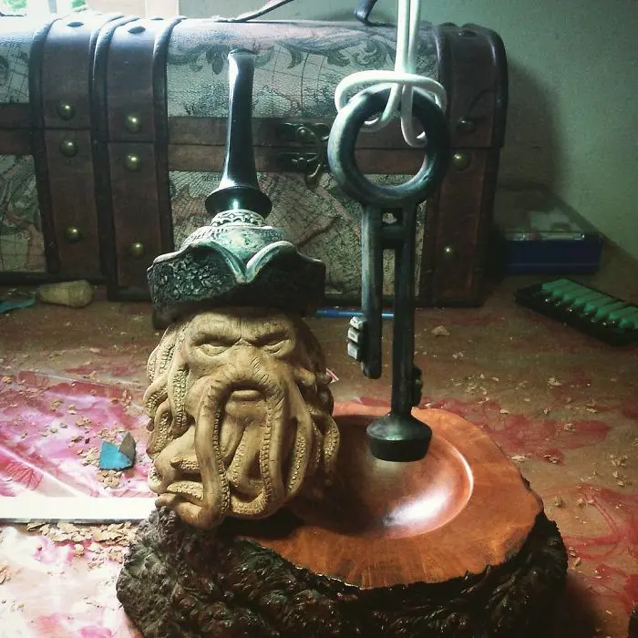 hand carved davy jones pipe