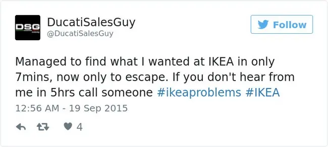 ikea jokes escape tweet