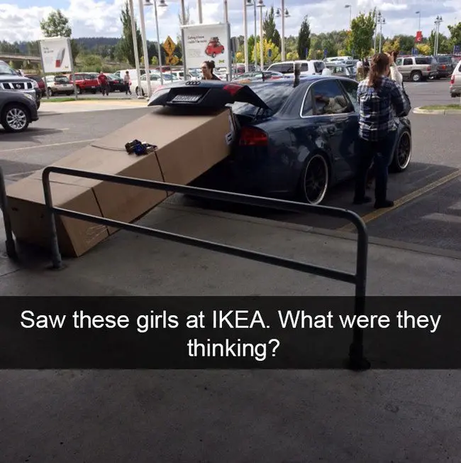 ikea jokes huge box car