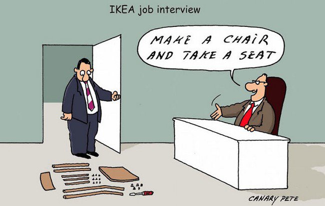 ikea jokes interview chair