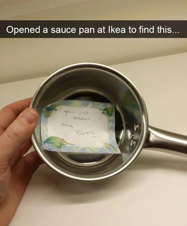 ikea jokes pan note