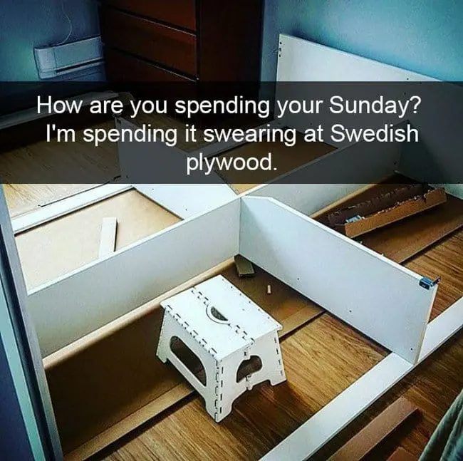 ikea jokes sunday swearing