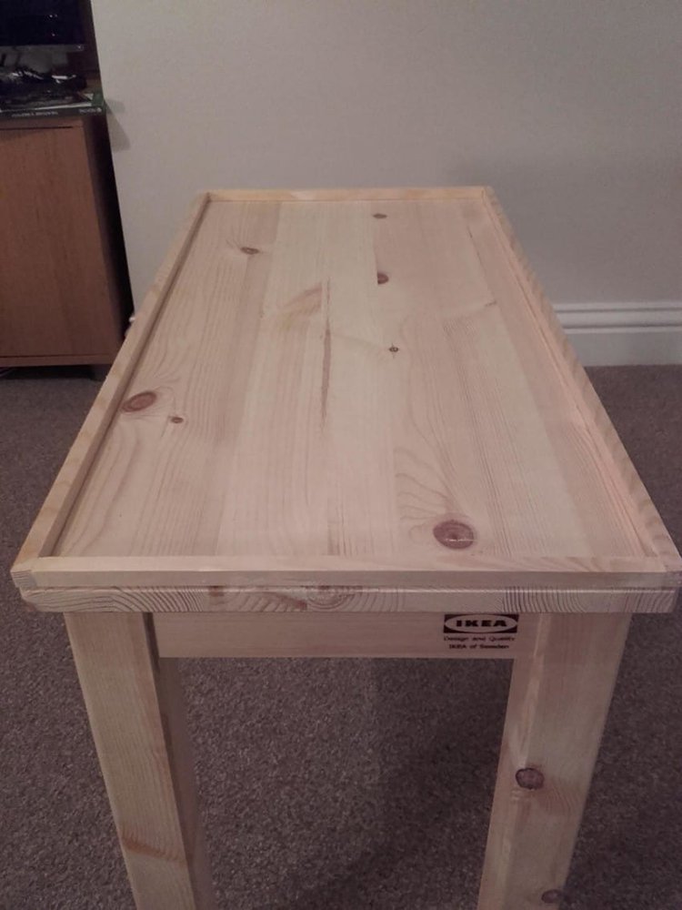 ikea wood table