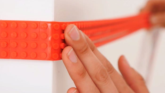 lego tape on a wall