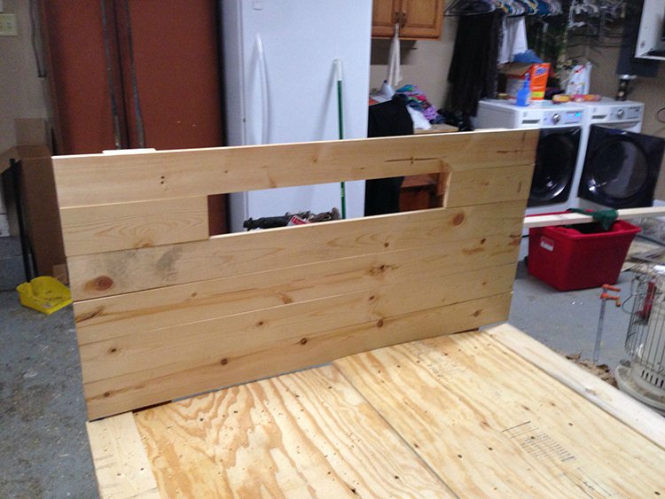 levitating bed head board close up