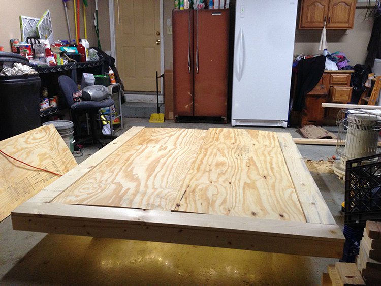 levitating bed wood put together