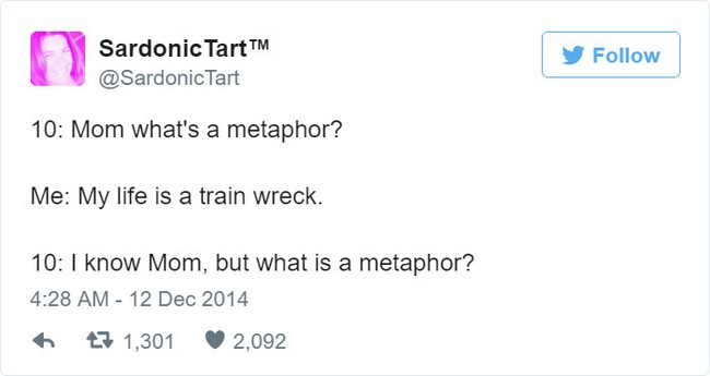 metaphor tweet