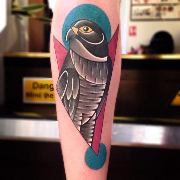 mike boyd cubist tattoo bird