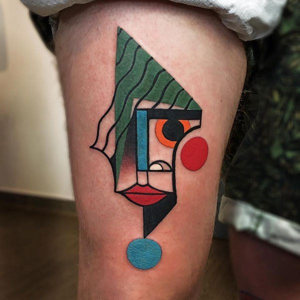 mike boyd cubist tattoo face