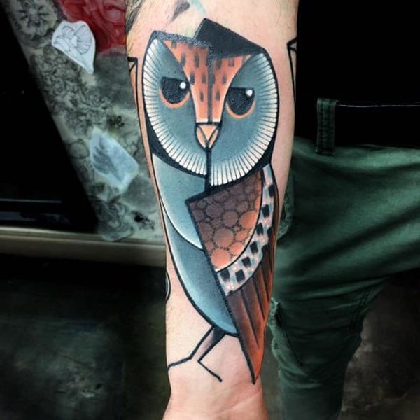 mike boyd cubist tattoo owl