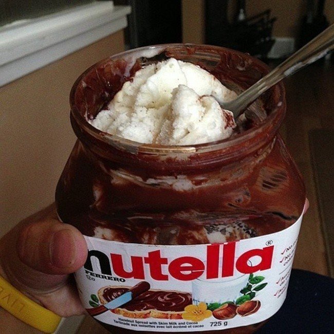 nutella ice cream