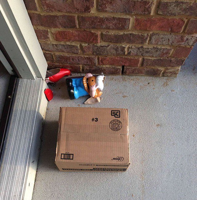 parcel broken gnome