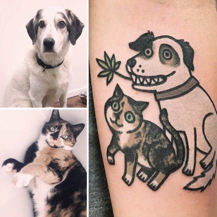 pet-tattoos-jiran dog and cat
