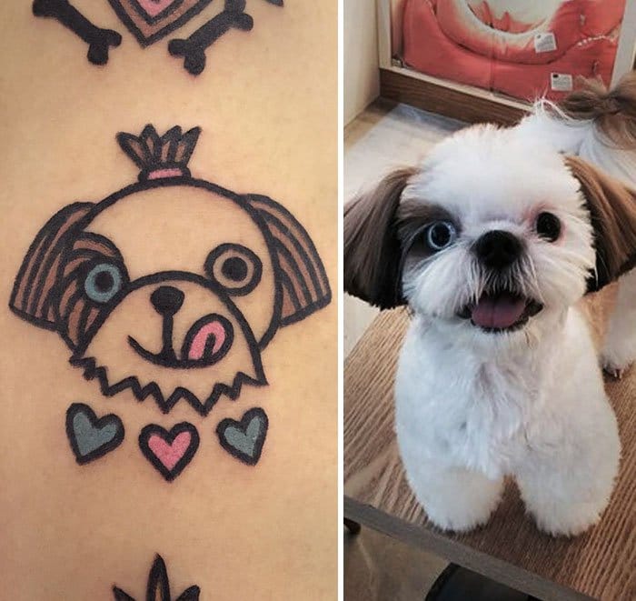 pet-tattoos-jiran dog with tongue out