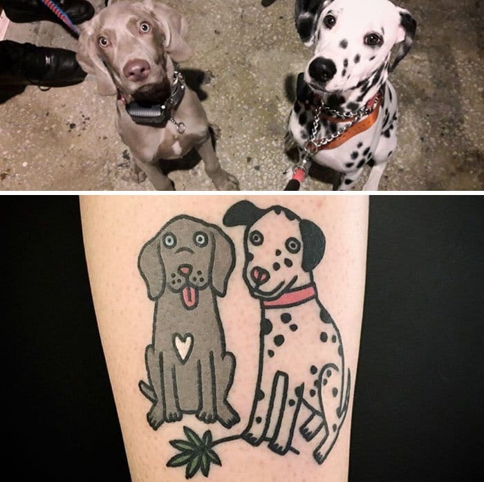 pet-tattoos-jiran two dogs