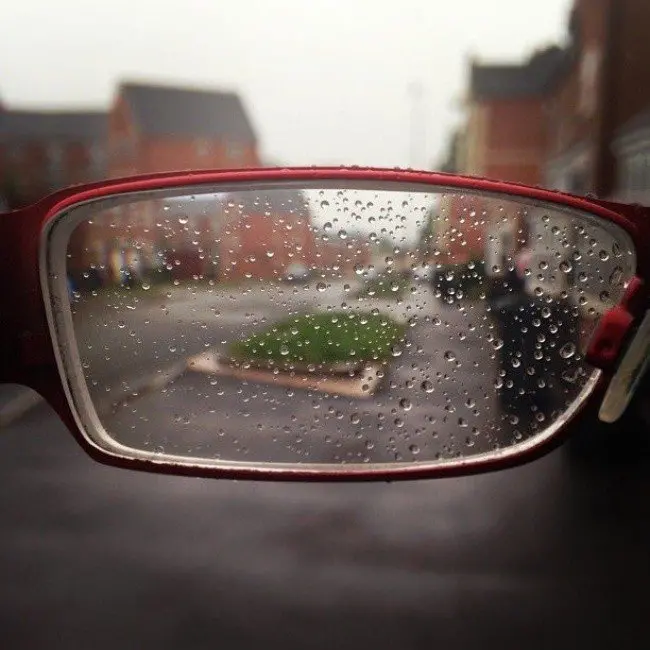rainy glasses