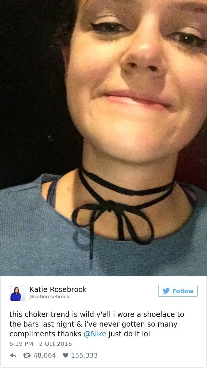 relatable-female tweets choker trend is wild