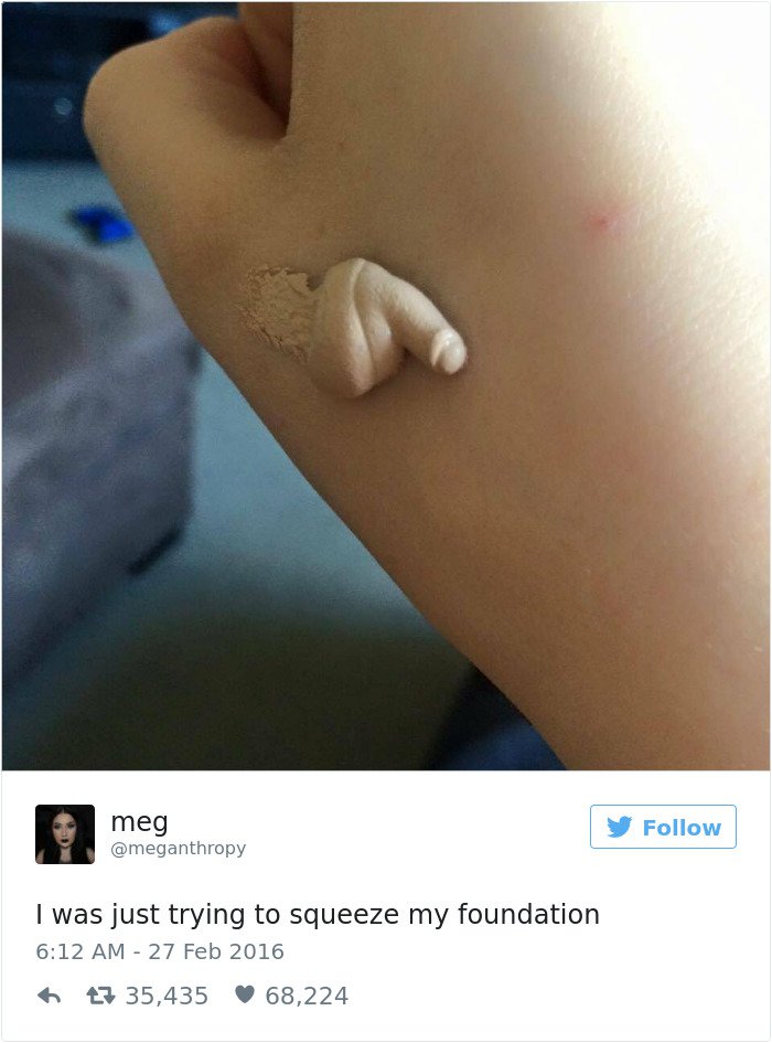 relatable-female tweets squeeze foundation