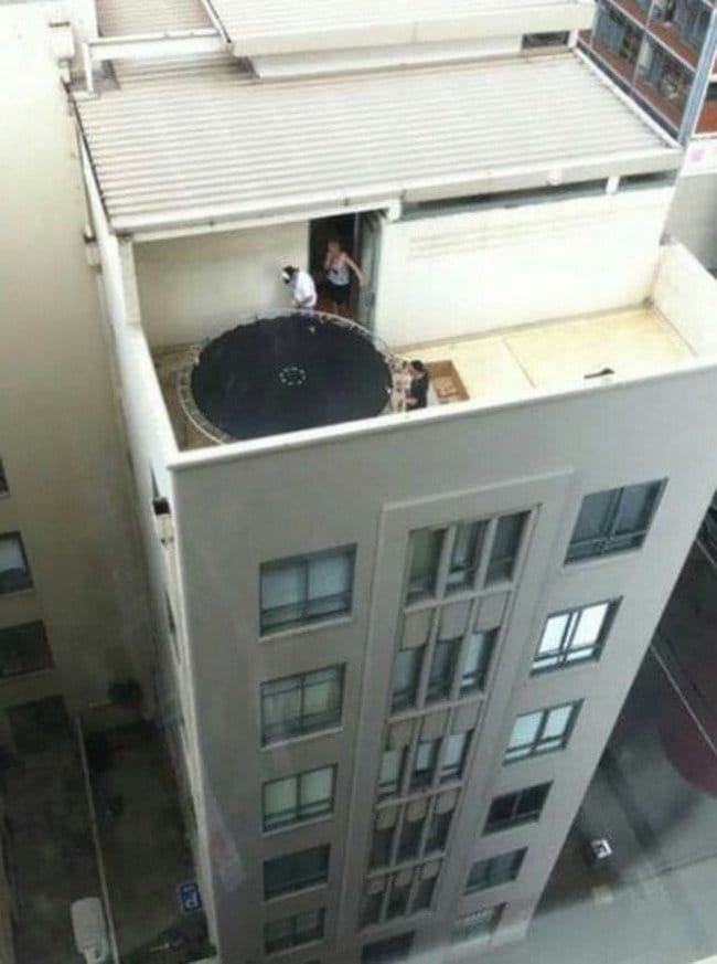 safety fails trampoline