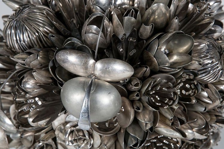 silverware bouquets close view