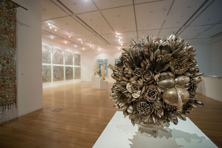 silverware bouquets on display