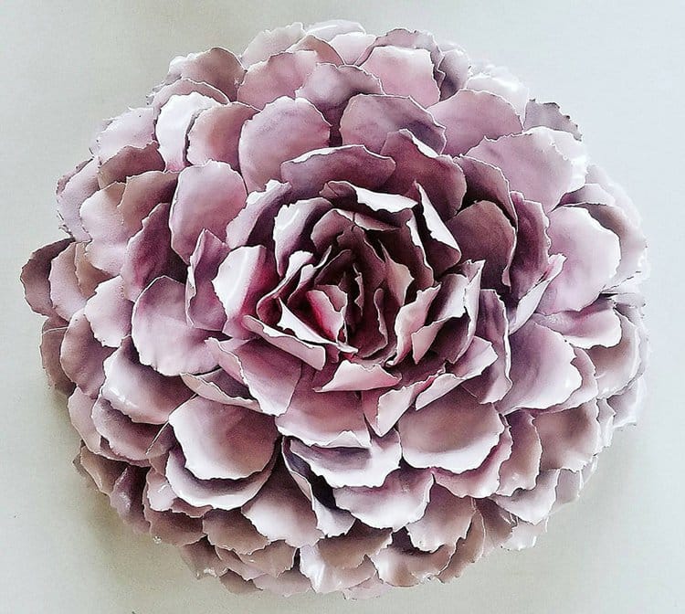 succulent clay sculptures purple