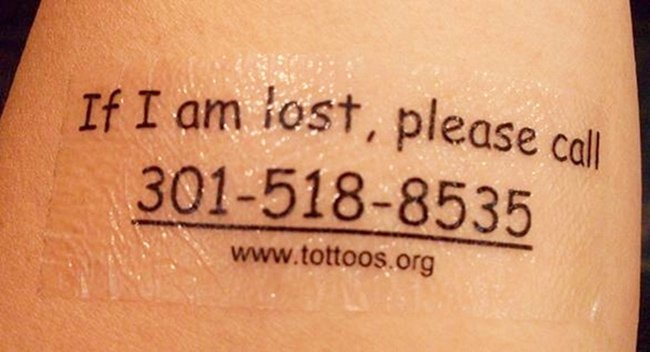 temporary tattoo for kids phone number