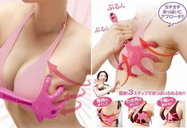 unique inventions breast gymnastics hand massager