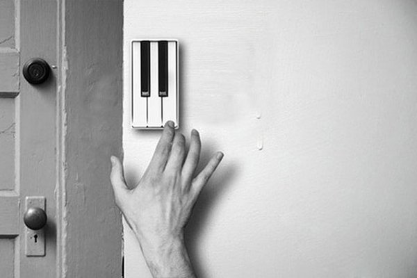 unique inventions piano door bell