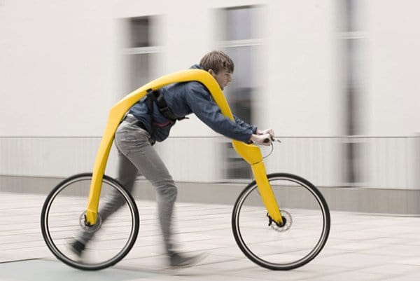 unique inventions walking powered bike