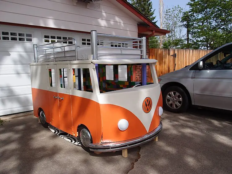 vw camper van bed completed product