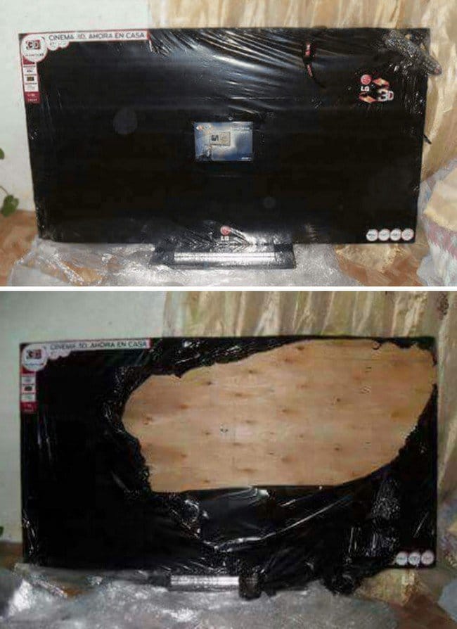 wooden tv