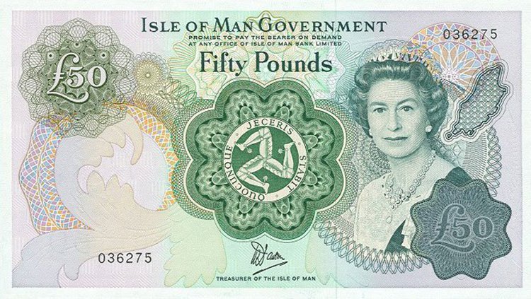 Queen Elizabeth aged 51 isle of man note