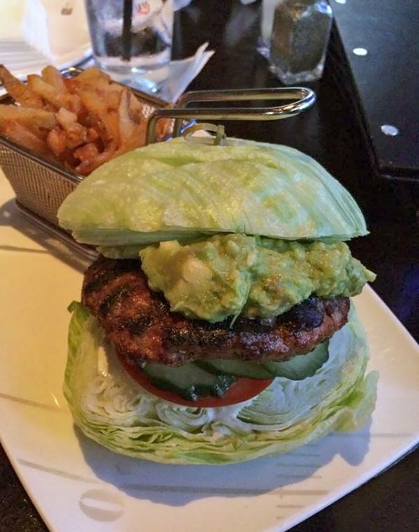 a lettuce burger
