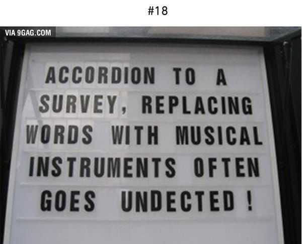 accordion to a survey trick