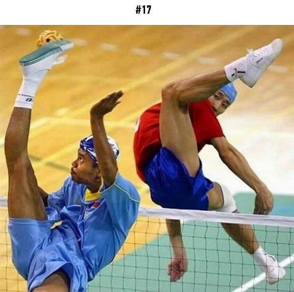 awkward sports moments legs in the air