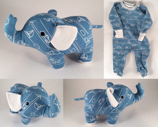 baby clothes into bear elephant